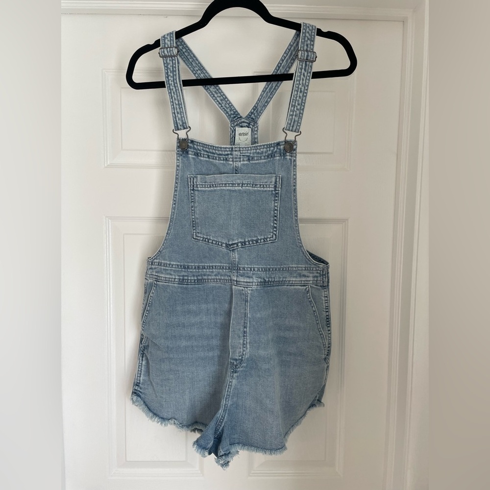 Aerie Light Blue Denim Overalls
